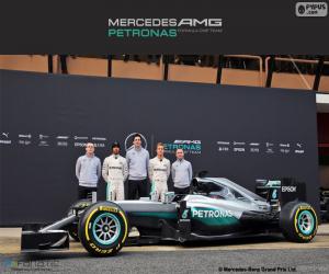 Puzzle Mercedes F1 ομάδα 2016